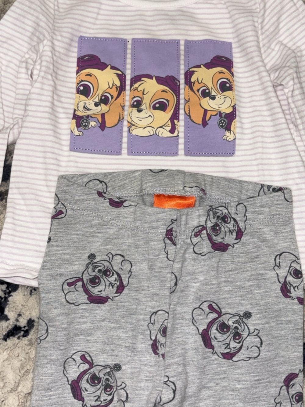 Nickelodeon Purple and Gray Paw Patrol Pajama Set